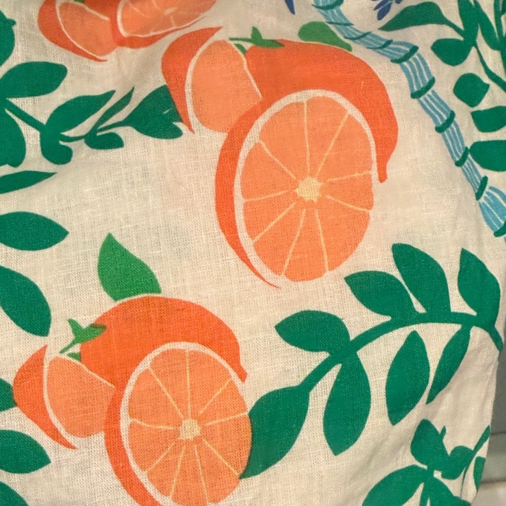 C&C California Green and Orange Floral Blouse - Picture 6 of 9